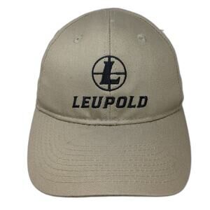 Leupold Baseball Cap Beige One Size Strapback Logo Embroidery Adjustable Hat